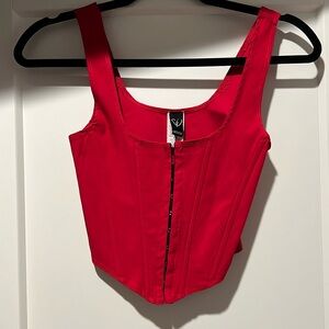Windsor Red Corset Top